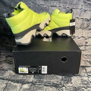 Sorel 6.5 Women's Kinetic Impact Puffy Zip Lime Green Waterproof Shoes 6.5